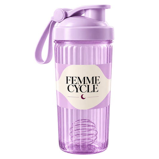 Coqueteleira Femme Cycle lilás transparente